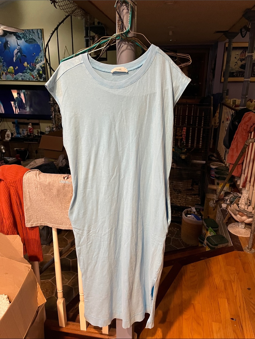 Light Blue Casual Sleeveless Dress by Unknown Brand